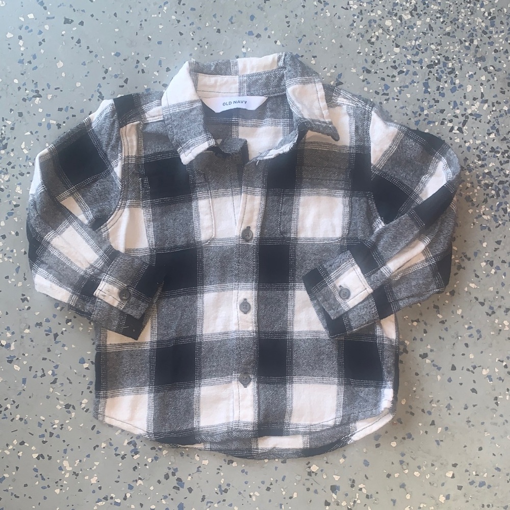 Old Navy Kids Checkered Button-Down Shirt